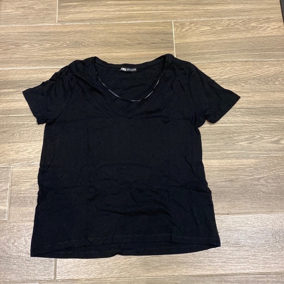 Zara black t-shirt size M - Picture 1 of 3